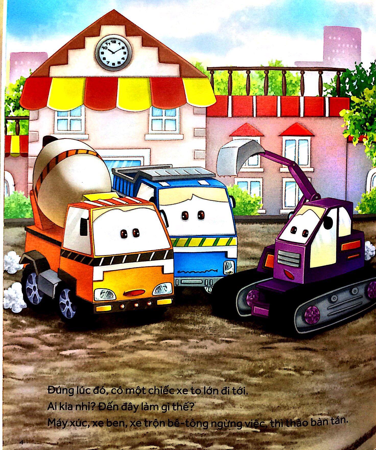 Sách Những Chiếc Xe Hiệp Sĩ: Xin Chào Xe Lu! (Tái Bản 2019)