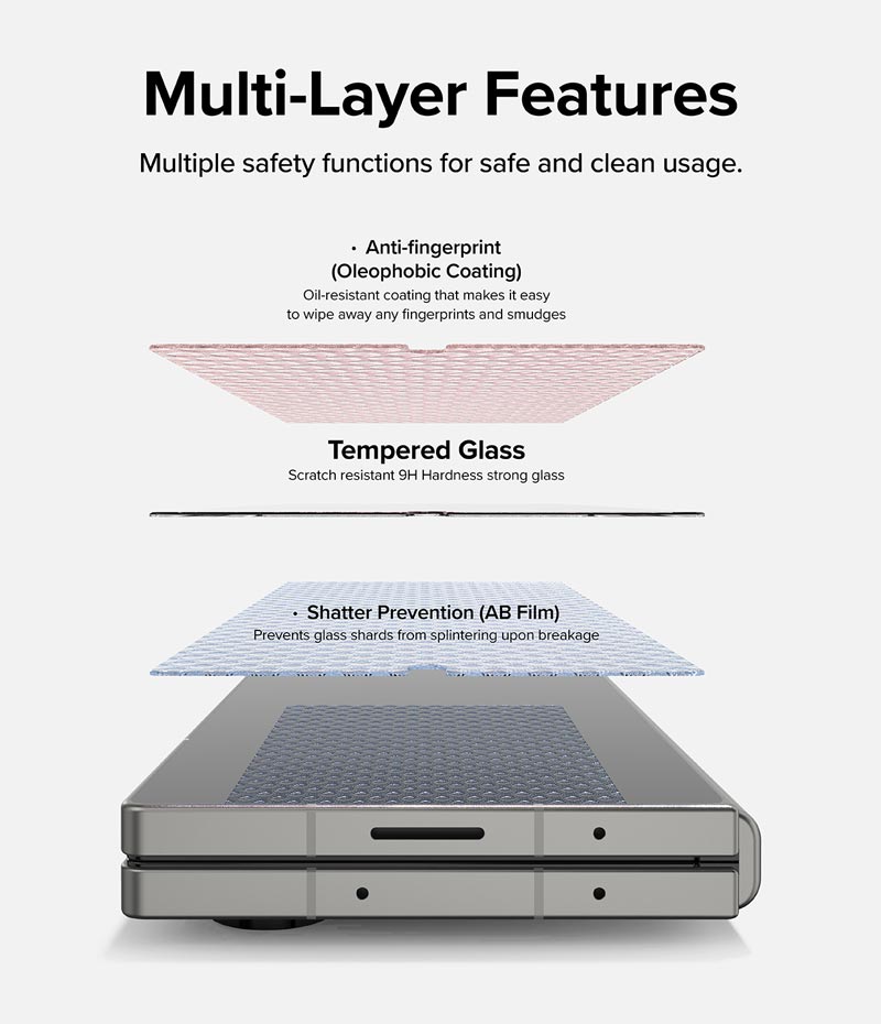 Combo 2 Kính Cường Lực Màn Hình Ngoài Gor Dành Cho Samsung Galaxy Z Fold 6/ Z Fold 5_ Hàng Chính Hãng