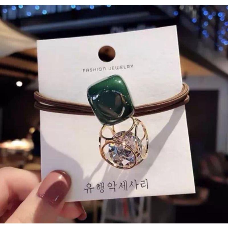 Set dây chun buộc tóc đính đá