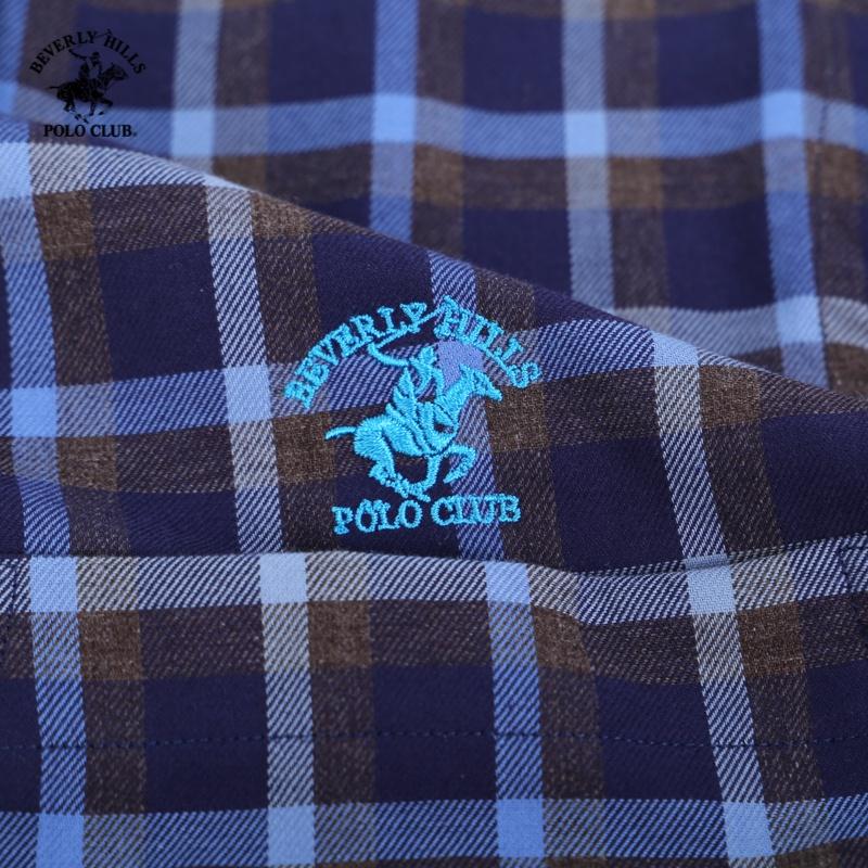 Áo sơ mi Dài tay Nam Beverly Hills Polo Club Slimfit Xanh CMSLS20TL023