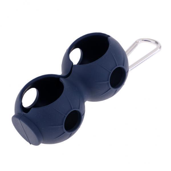 2x Portable Lightweight Compact Durable Golf Ball Holder Bag Lightweight Golf Ball Storage with