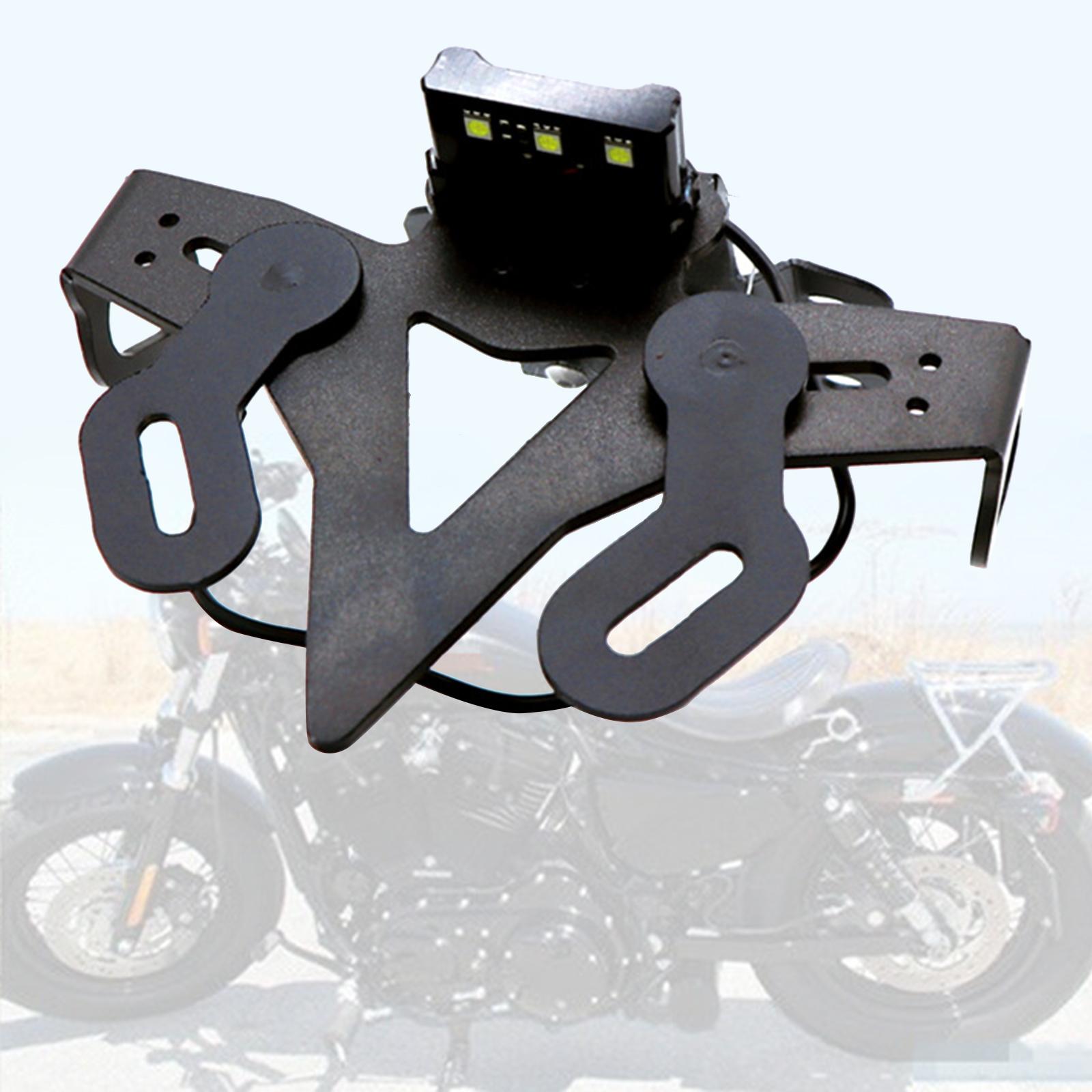 Motorcycle Tail License Plate Holder w/ LED Light Set for YAMAHA MT07 FZ-07