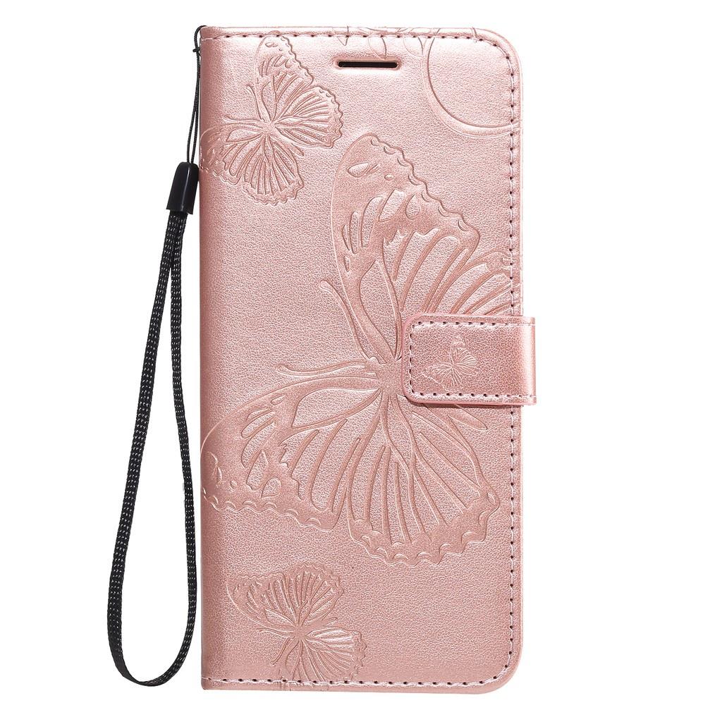 Ốp điện thoại da dạng ví đế lật hình bướm dập nổi cho OPPO FIND X2 PRO X2 LITE X2 NEO X3 PRO X3 NEO RENO 3 PRO 5G