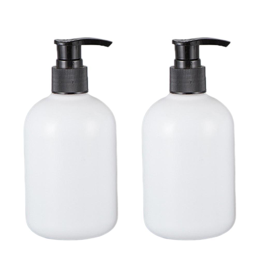 10pcs 350ml Empty Shampoo Conditioner Pump Bottle Dispenser Container