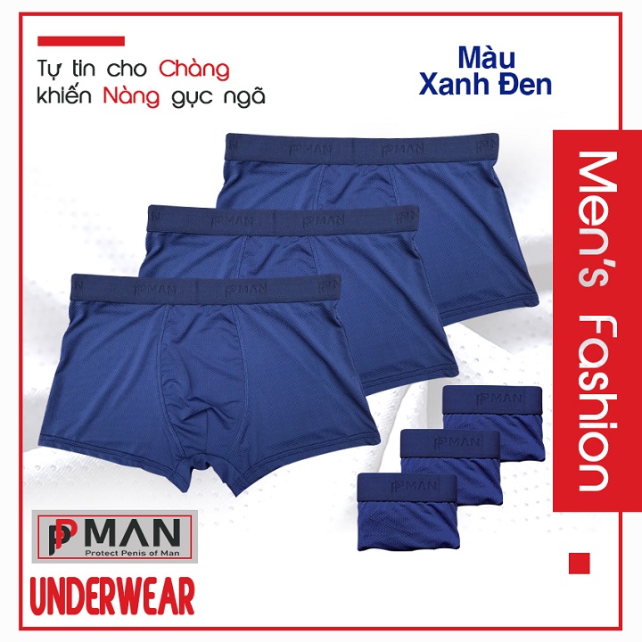 Quần lót xì đùi boxer Nam thông hơi lỗ nhỏ cao cấp, Quần sịp Nam co giãn 4 chiều sexy đẹp cute PPMAN 2022 THD