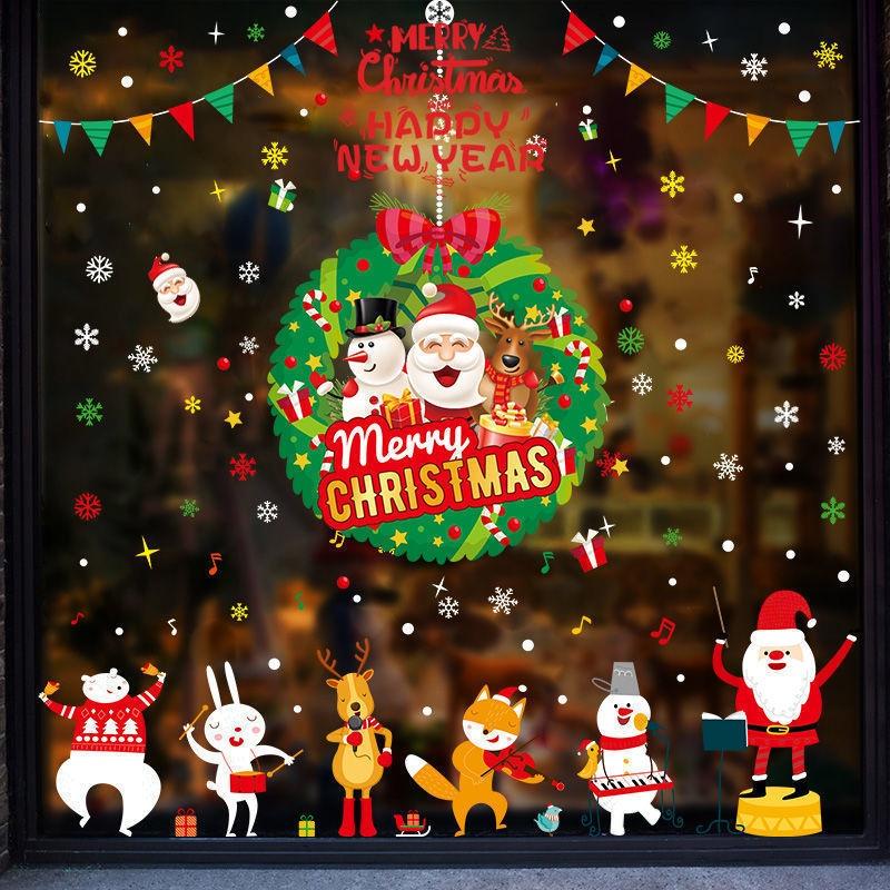 Miếng dán trang trí cửa sổ họa tiết giáng sinh