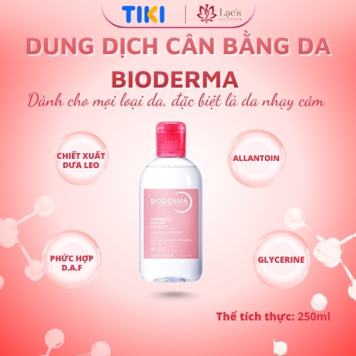 Dung dịch cân bằng dưỡng ẩm và làm dịu da Bioderma Sensibio Tonique - 250ml