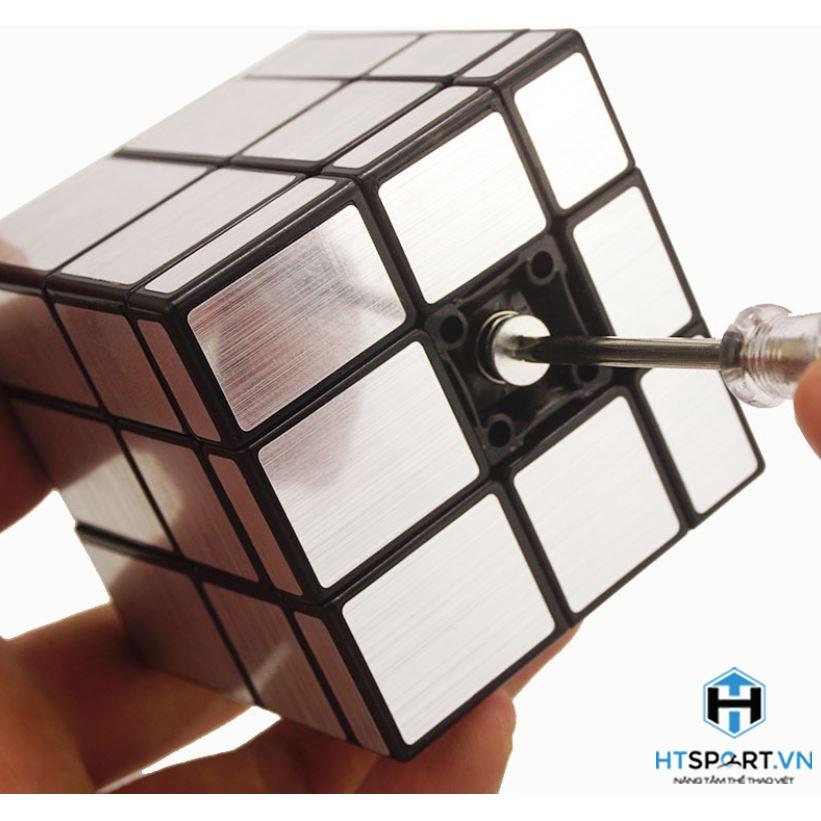 RuBik Tráng Gương Bạc, Rubik 3x3 Lập Phương Viền Đen - Phát Triễn IQ Cao Cấp