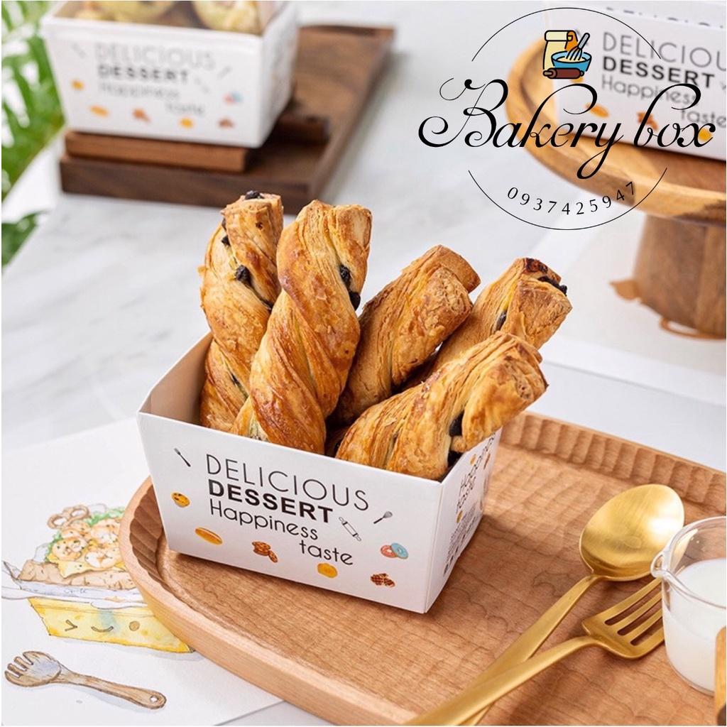 Hộp Giấy Trắng Nắp Bầu DELICIOUS