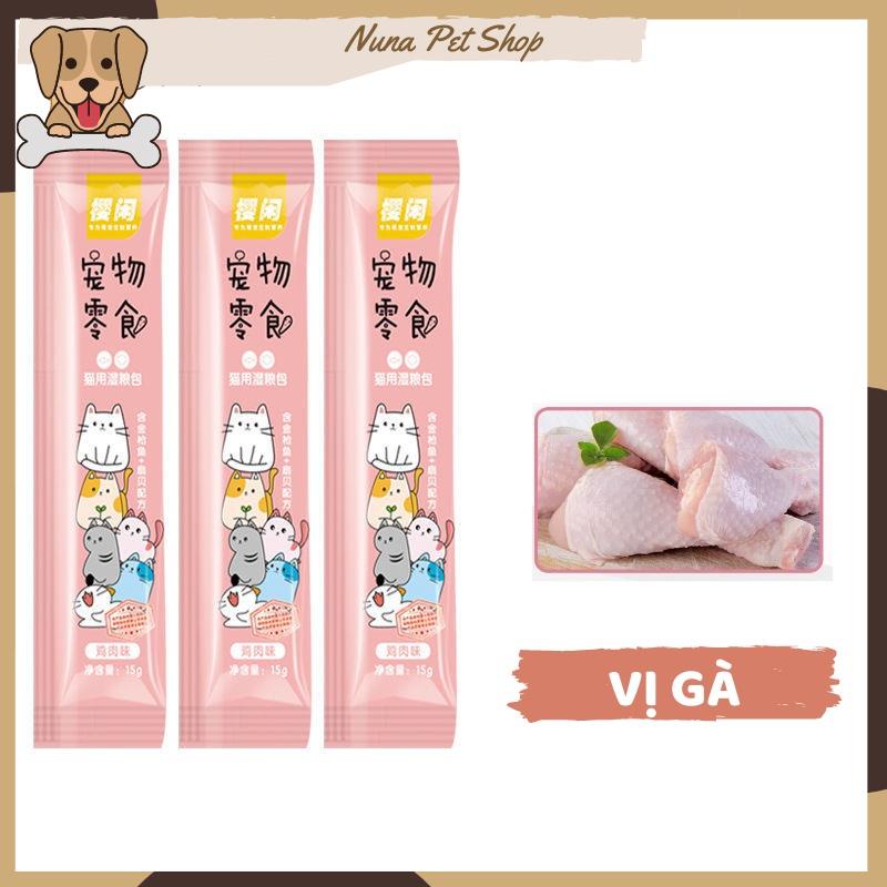 Combo 10 thanh súp thưởng cho mèo hương vị thơm ngon