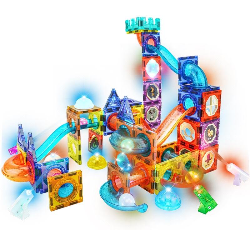 Bộ đồ chơi xếp hình Nam Châm có đèn phát sáng 75 chi tiết