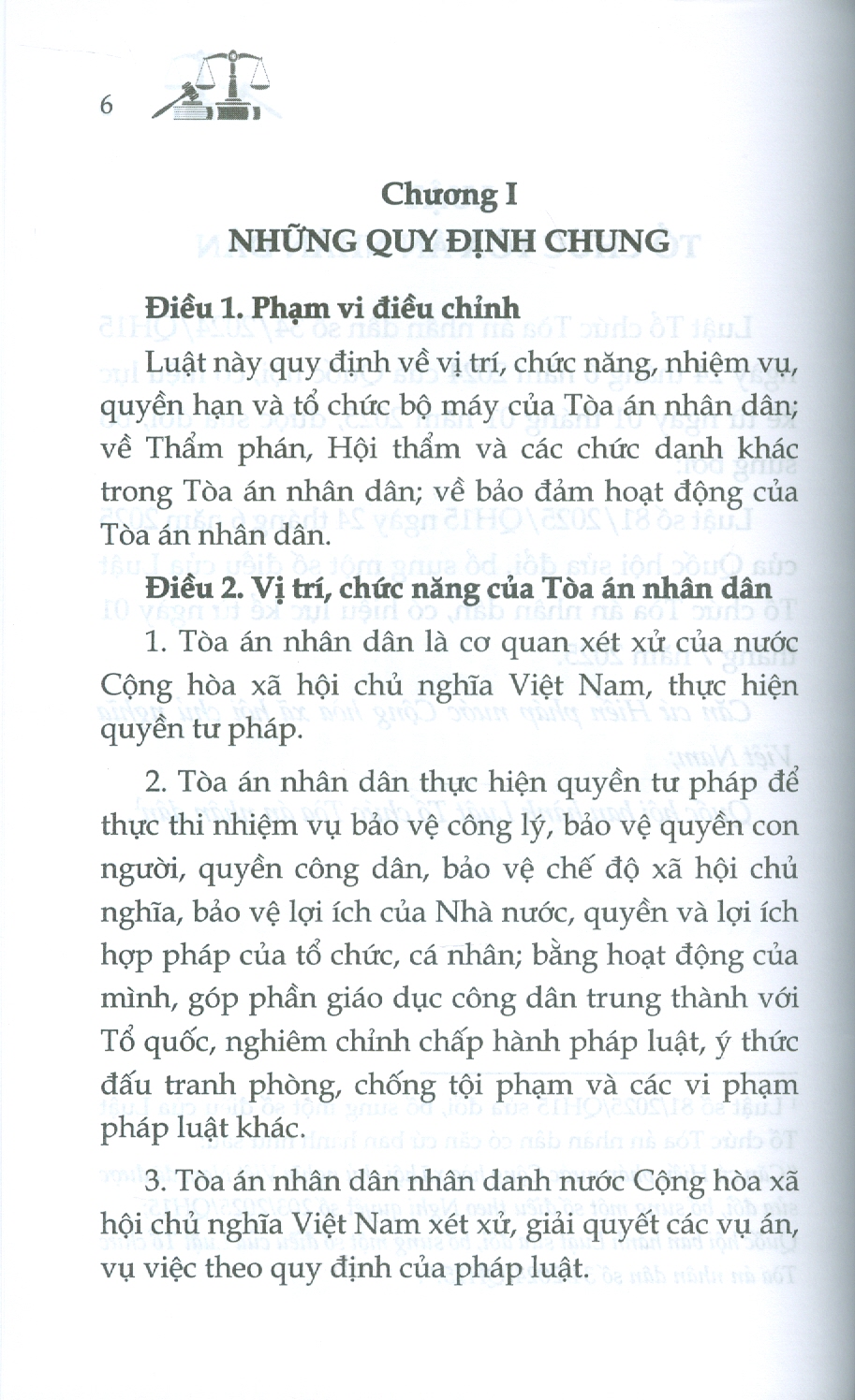 Luật Tổ Chức Toà Án Nhân Dân Năm 2024 (Sửa Đổi, Bổ Sung Năm 2025)