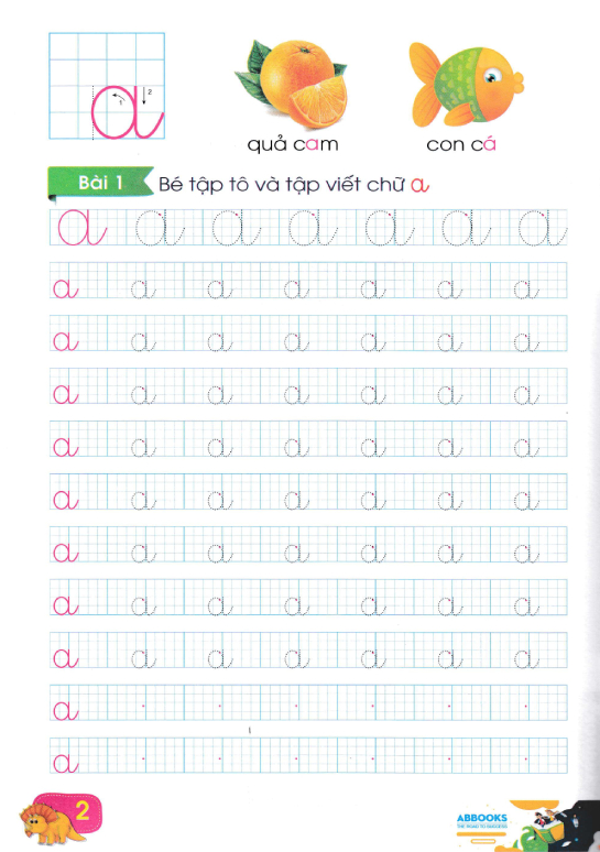 Luyện Tay Cầm Bút - Tập Tô Chữ Cái _ABB