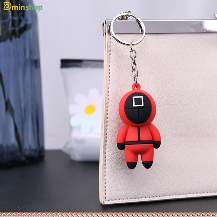 Squid Game - Móc Chìa Khóa Nhân Vật Phim Trò Chơi Con Mực, Móc Treo Túi, Balo, Trang Trí Điện Thoại