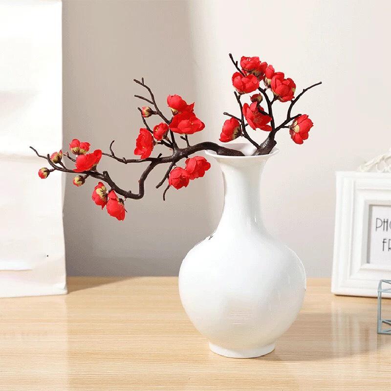 Cây Giả - Chậu Đào Thế Bon Sai Tài Lộc Trang Trí Nhà Cửa Decor Chụp Ảnh DT-03