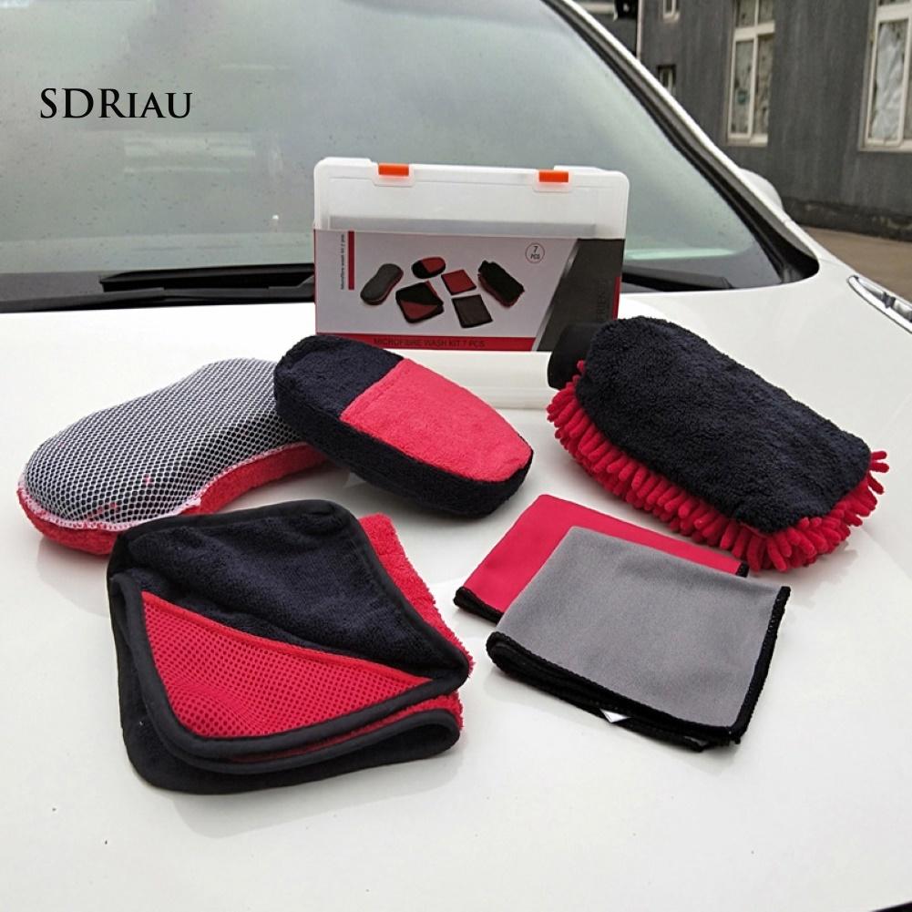 Set 7 Khăn Lau Chùi Xe Ô Tô Tiện Lợi