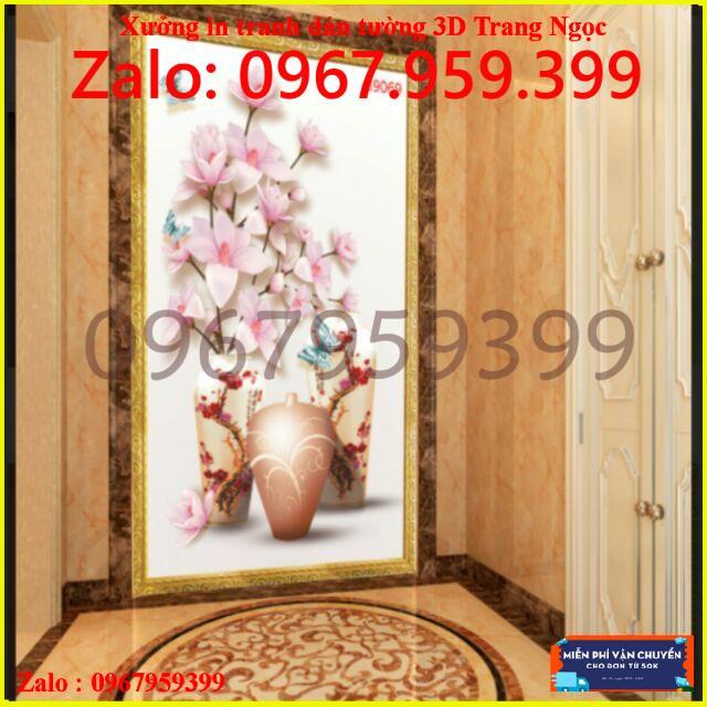 Tranh dán tường 3D in theo yêu cầu rẻ