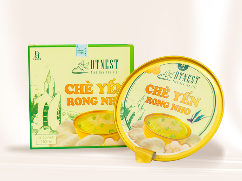 Chè Yến Rong Nho DT NEST - Thơm Ngon, Bổ Dưỡng, Tiện Lợi