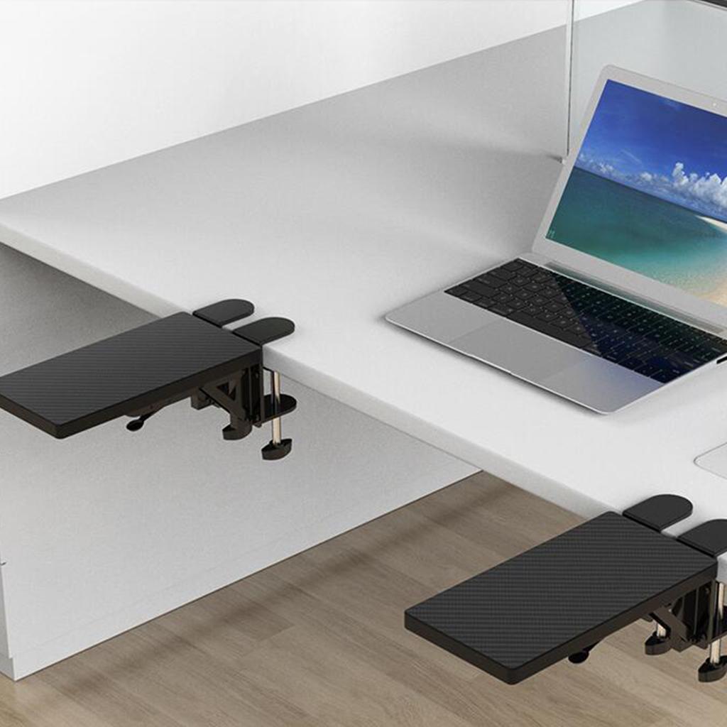 Wood Computer Arm Rest for Desk Folding Computer Desk Extender for Desk