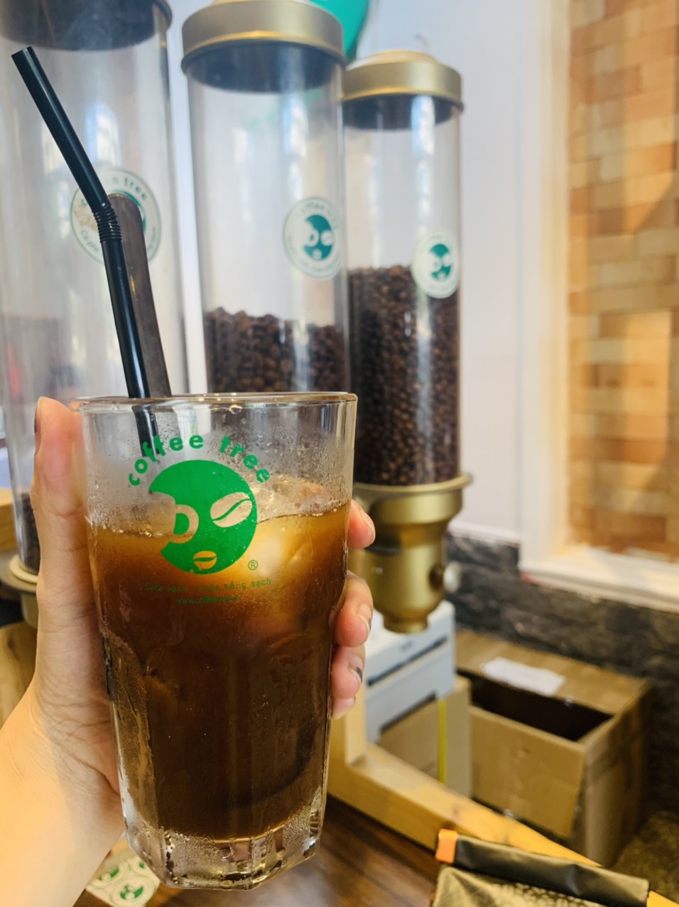 Combo Cafe bột Rang Xay Nguyên Chất Coffee Tree đặt biệt 100% Và Phin Cà Phê Màu Đỏ Cao Cấp thương hiệu Coffee Tree