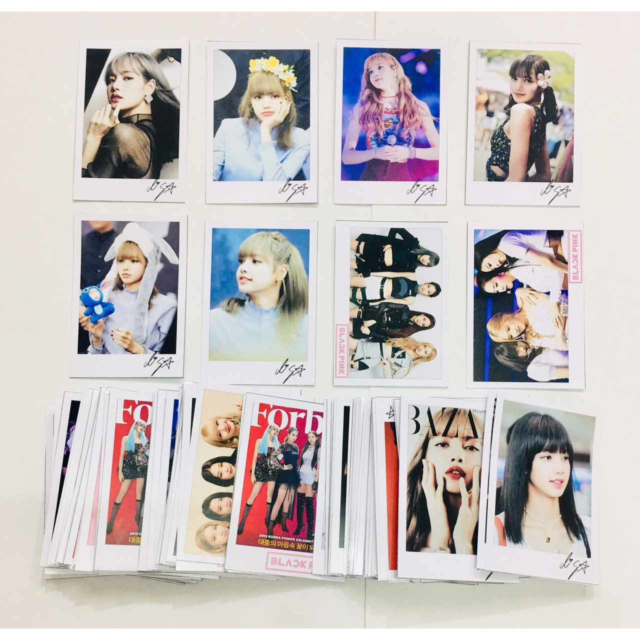 Ảnh card chữ ký LISA-BLACKPINK combo 16 ảnh