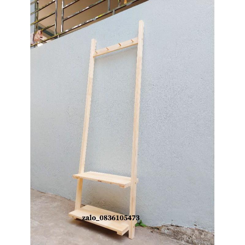 Móc treo đồ bằng gỗ decor trang trí