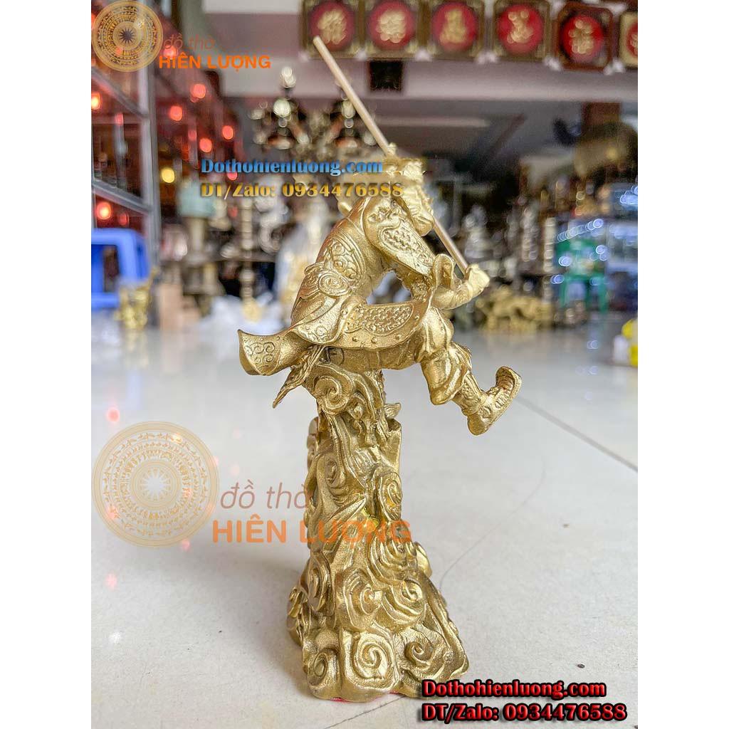 Tượng Tôn Ngộ Không - Tề Thiên Đại Thánh Cầm Gậy Như Ý Bằng Đồng Thau Cao 18cm