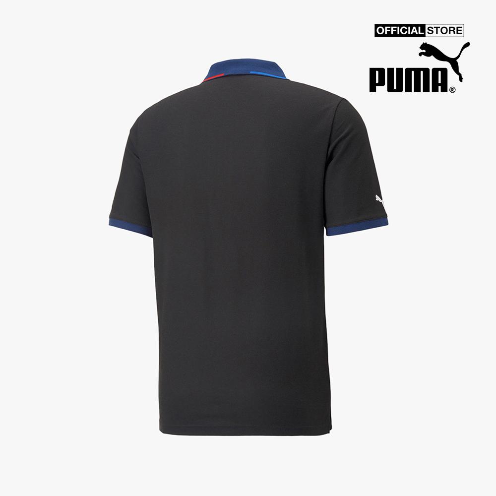 PUMA - Áo polo nam thể thao ngắn tay phối zip BMW M Motorsport 535870