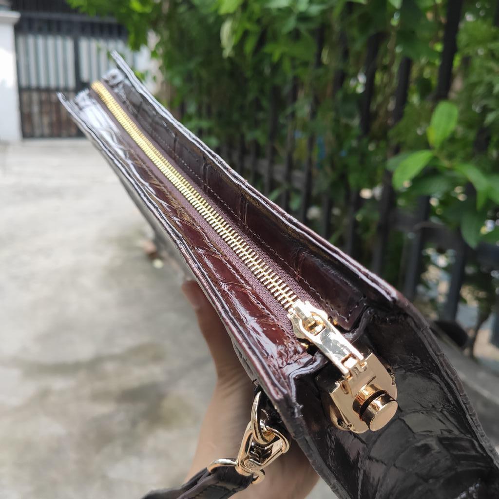 Kẹp nách Da Bụng Cá Sấu đẹp nhẹ nhàng