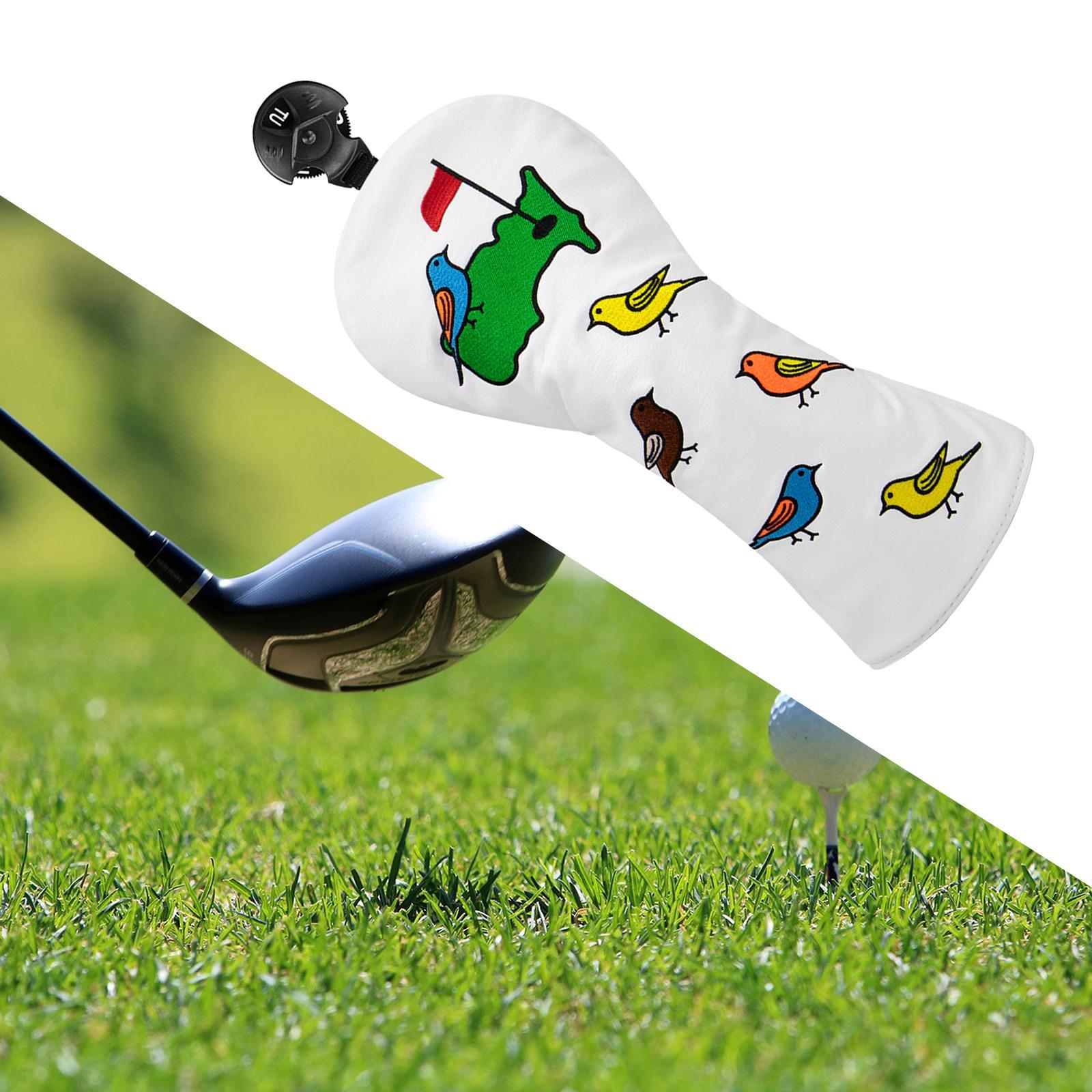Durable Golf Wood Headcover with No. Tag Waterproof Case Golfer Accessories