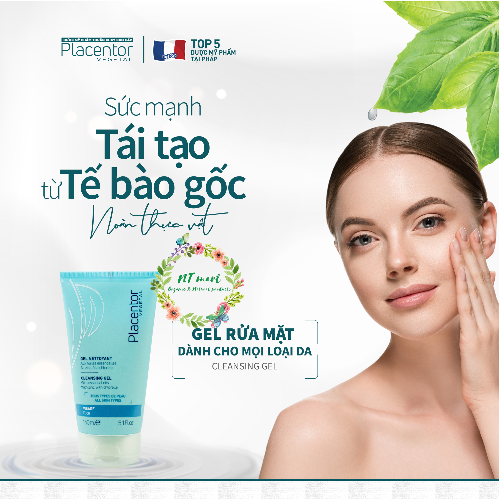 Gel rửa mặt dành cho mọi loại da Placentor