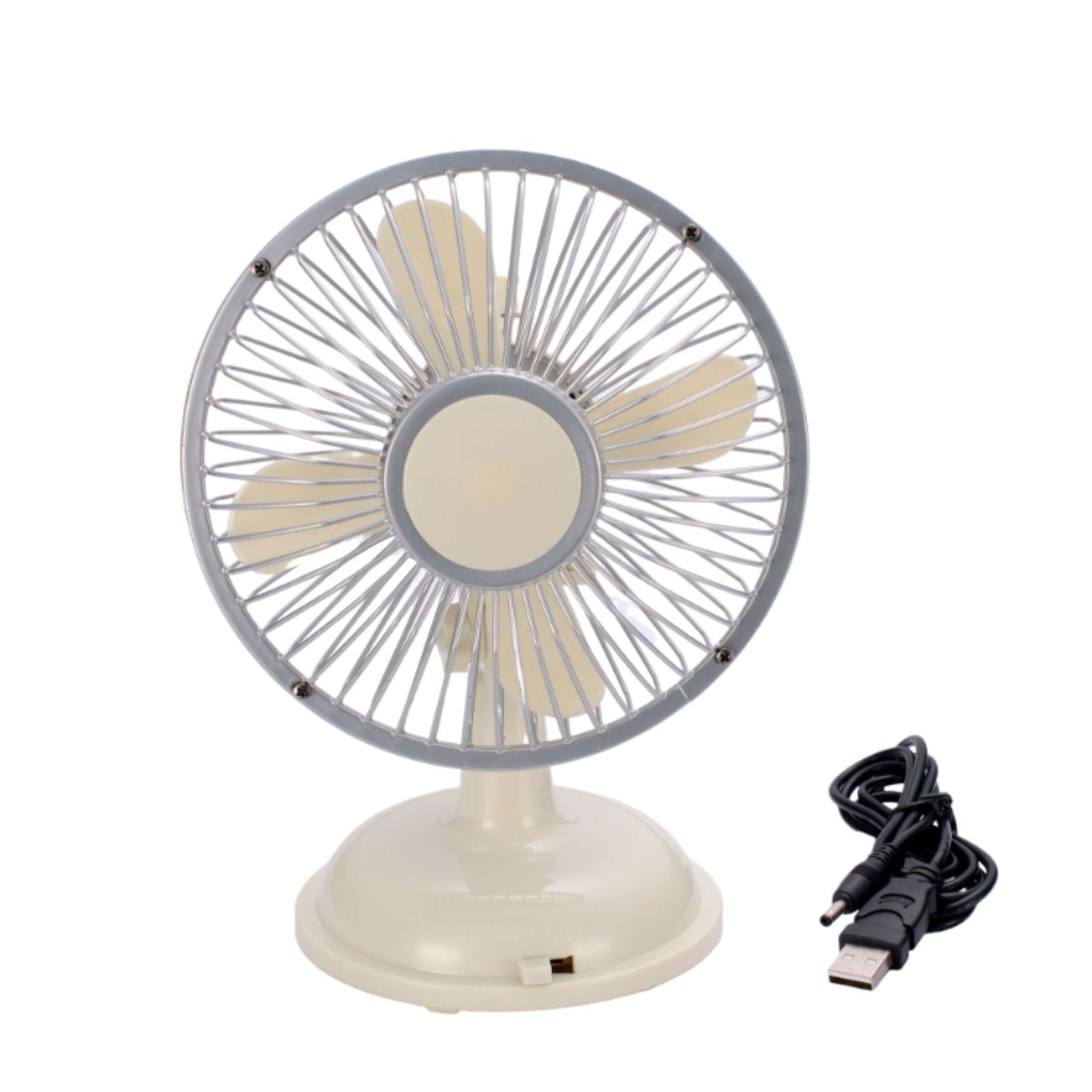 Mini Desk Fan Shaking Head Fans 2 Speeds Indoor Quiet Compact Small Cooling Fan Personal Portable Fan for Outdoor Home Desktop Office Camping