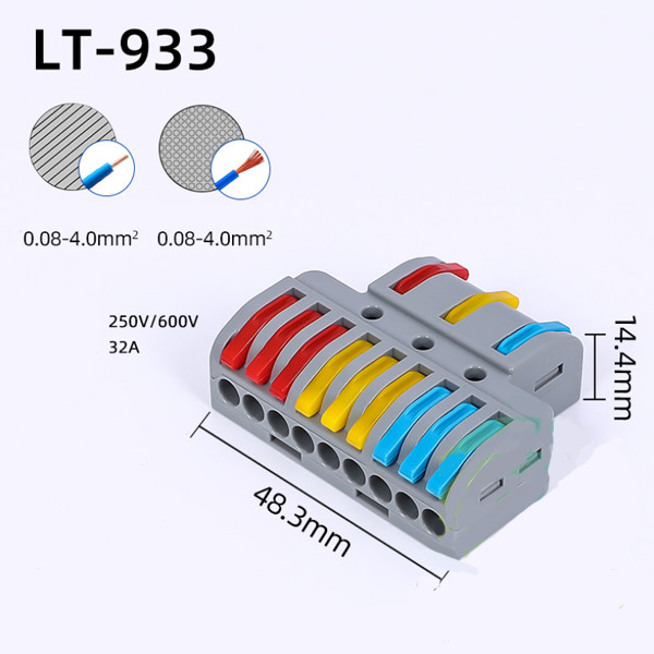 Combo 5 Cút Nối Điện 3 Pha Chia Nhánh 32A LT