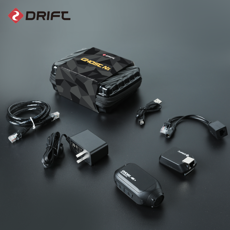 Drift Ghost N1 Camera hành động 4K Ultra HD Live Power Power cung cấp RJ45 Giao diện điều khiển từ xa Máy ảnh thể thao cho YouTube Live