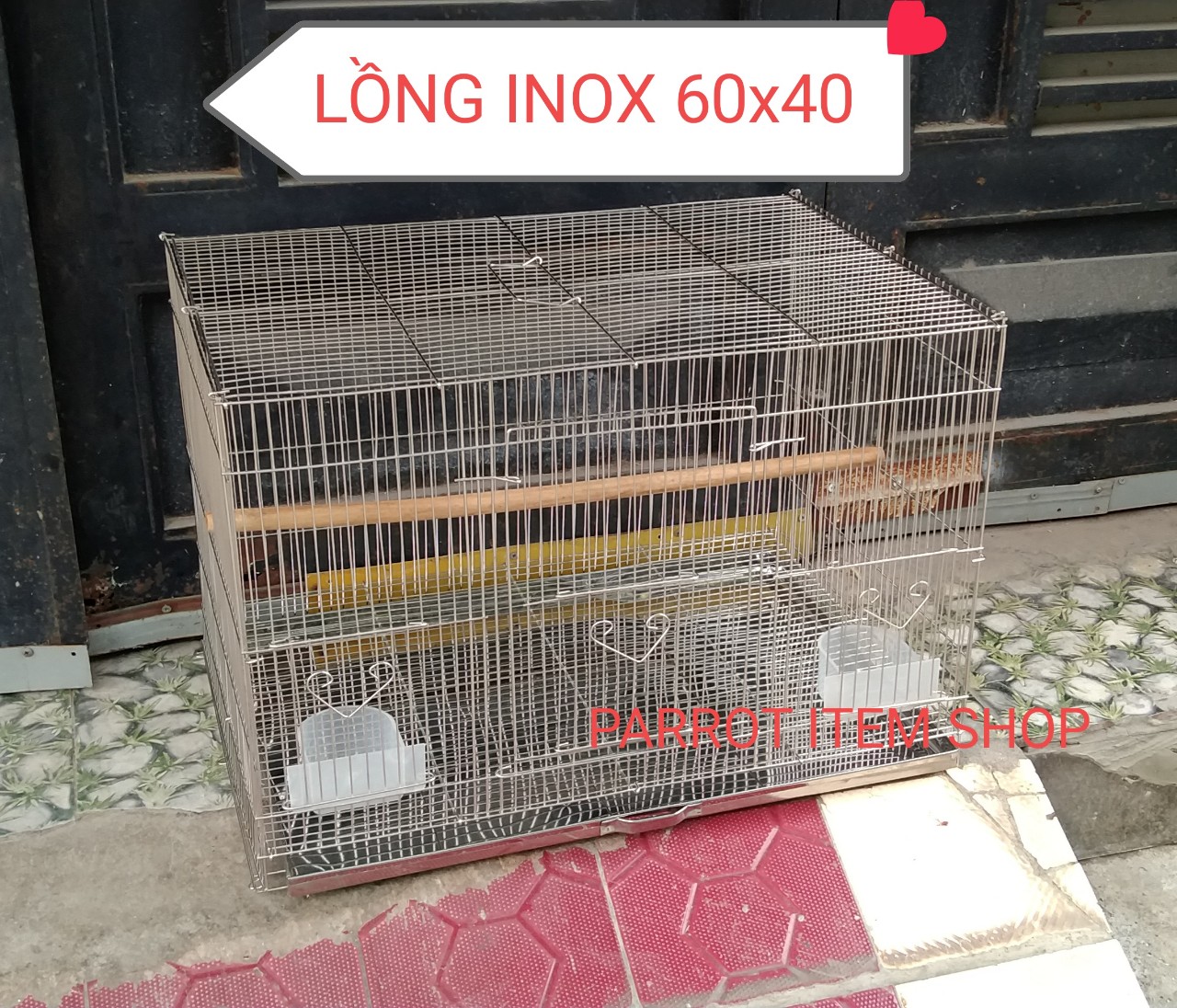 1 lông inox 201 ( 60*40*40) dùng nuôi các dòng chim, vẹt