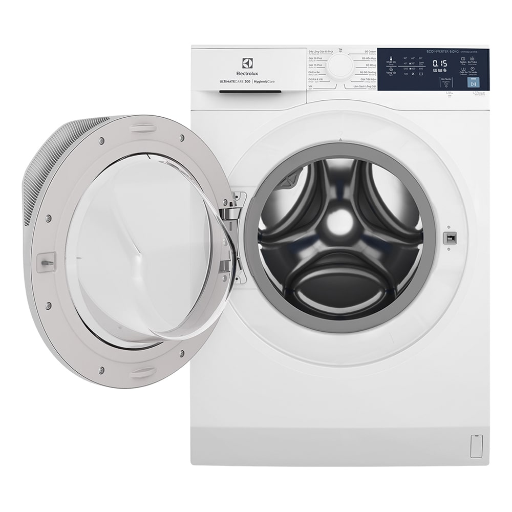 Máy giặt cửa trước Inverter Electrolux 8.0kg EWF8024D3WB-Hàng chính hãng