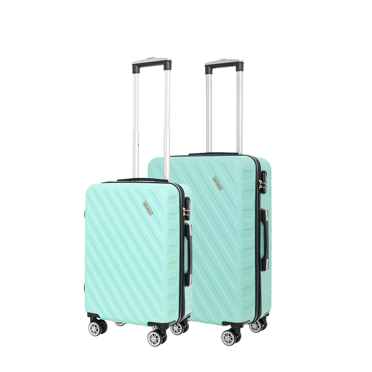 Combo 2 Vali Du Lịch LUG SATACO S20/S24/S28 MD24185 Nhựa ABS Hạn Chế Trầy Xước, Khóa Số Bảo Mật An Toàn