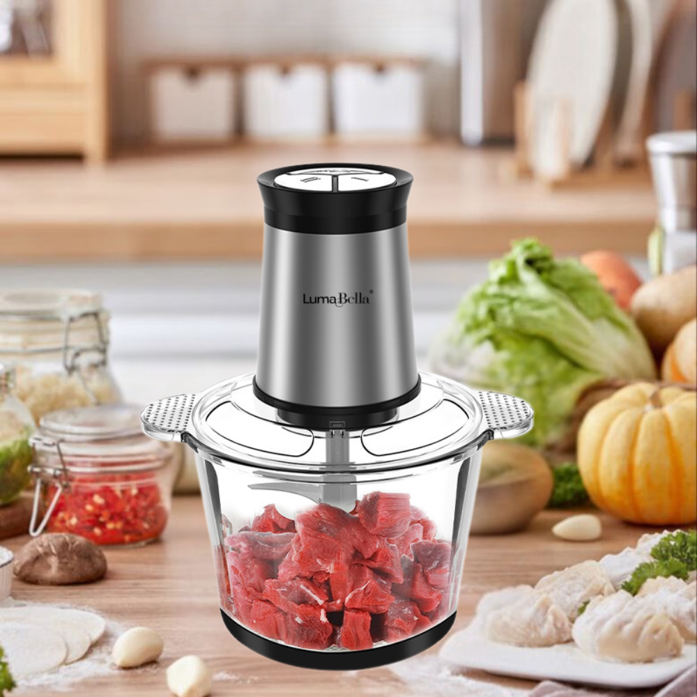 Máy xay cầm tay đa năng Lumabella LB-56011 công suất cao 800W cối thủy tính 3L xay nhuyễn mọi thực phẩm - HÀNG CHÍNH HÃNG