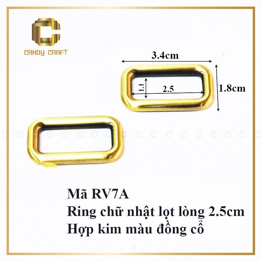 Khoen vuông (chữ nhật) màu đồng cổ