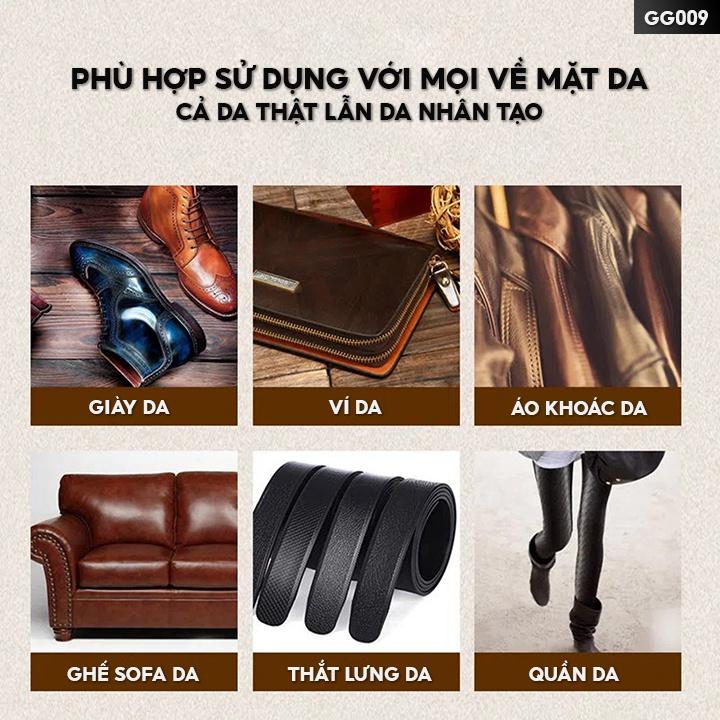 Chai Vệ Sinh Giày Dép Bề Mặt Da Thật Hoặc Da Nhân Tạo Tích Hợp Đầu Chải Tiện Lợi GG009