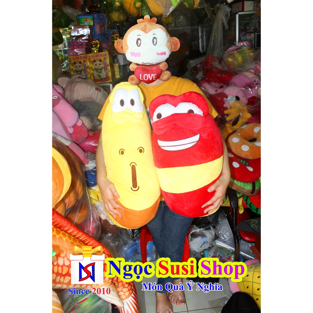 THÚ BÔNG CON SÂU ẤU TRÙNG LARVA SIÊU MỀM MỊN