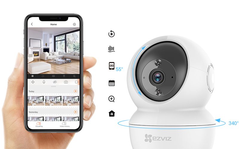 Hình ảnh Camera IP EZVIZ C6N 2MP 1080p Smart Night Vision - Tặng Thẻ Nhớ NETAC 32GB - Hàng Chính Hãng