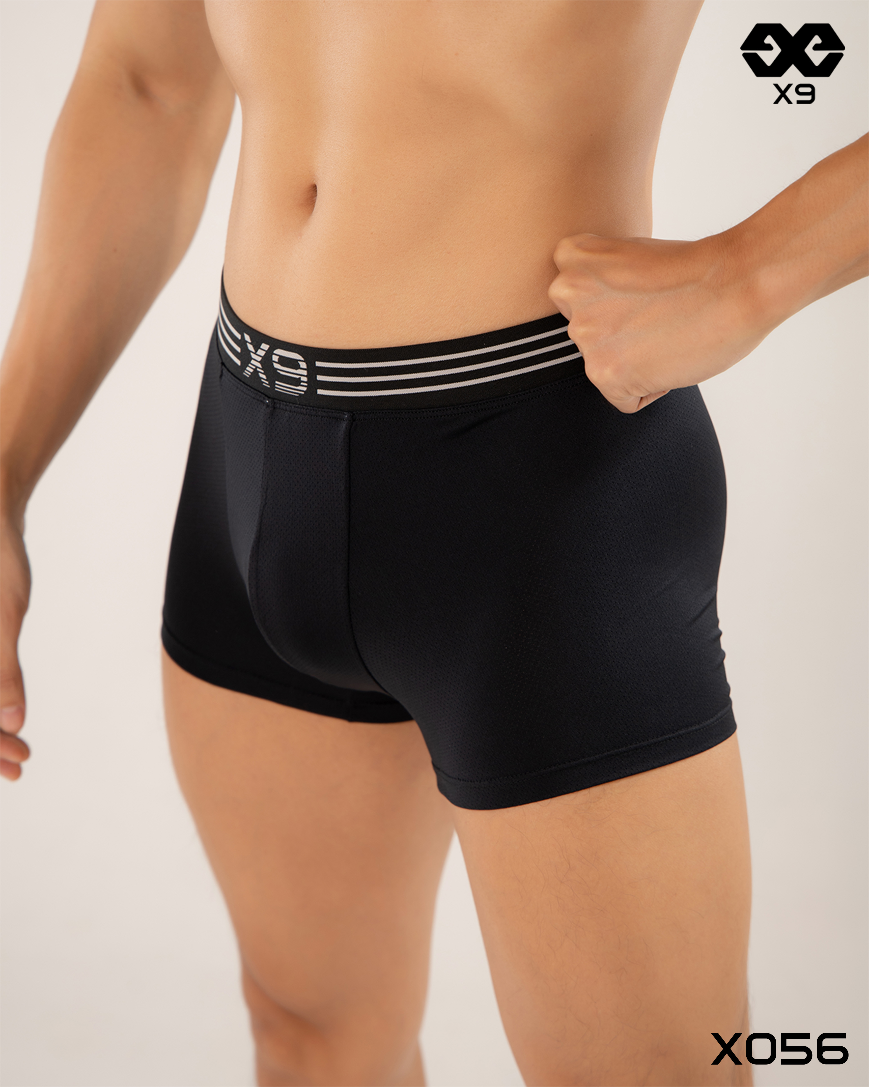 Quần Lót Boxer X9 Nam Đai Sọc Lưng Cao 4cm - X9 Sportswear - X056