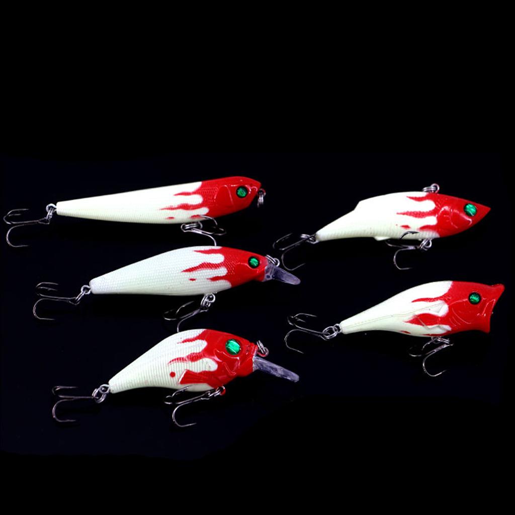 100pcs Bug Shrimp Bait Trolling Fishing Lures Tackle Bass Hooks Kit with Box