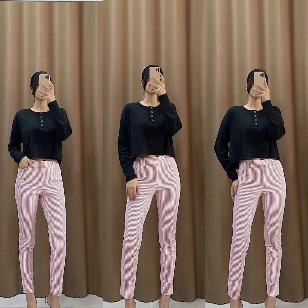 Quần legging kaki co giãn