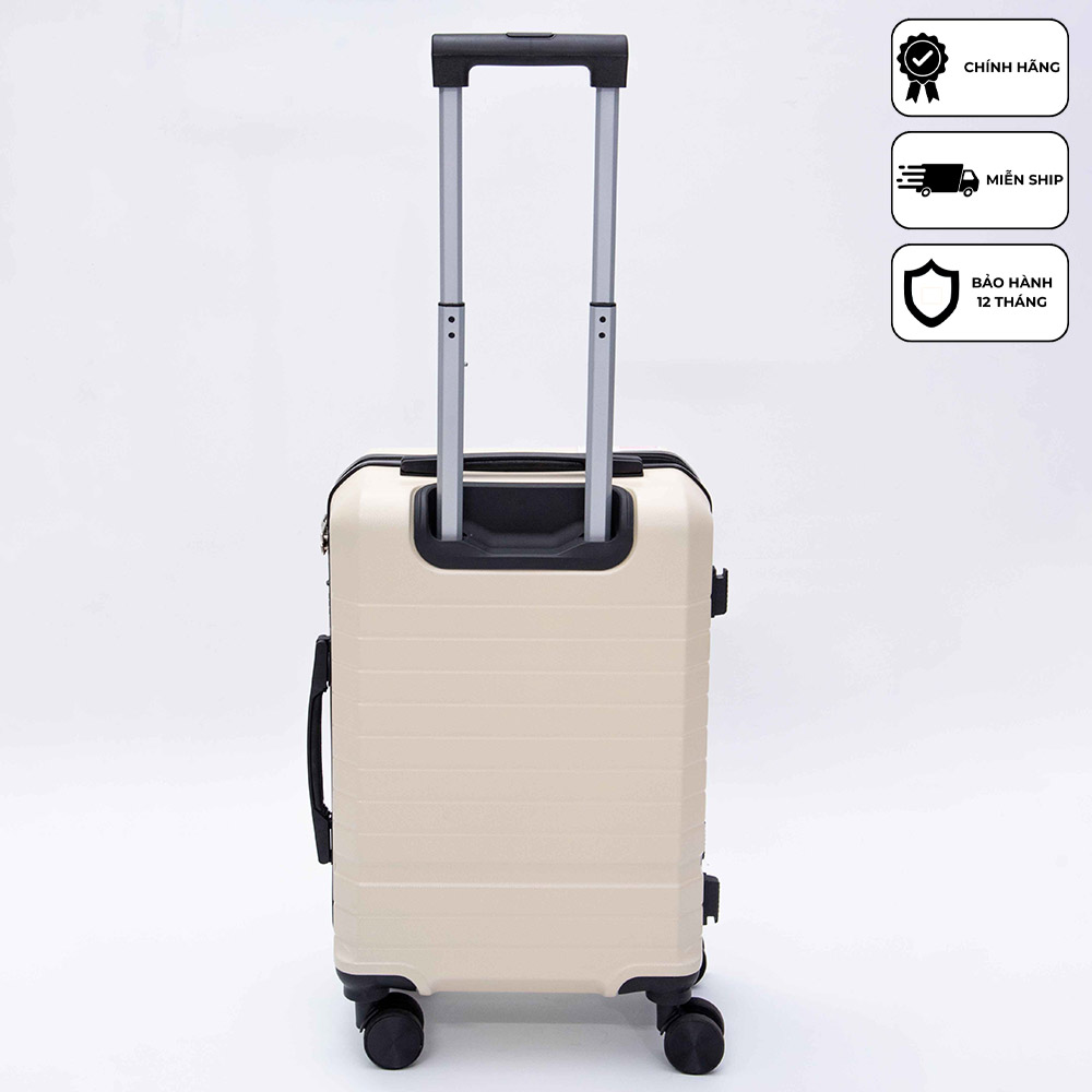Vali kéo du lịch xách tay cao cấp Xbags White Titan Pro XB6105 khóa TSA an toàn USB tiện dụng, thiết kế sang trọng đẳng cấp size 20!