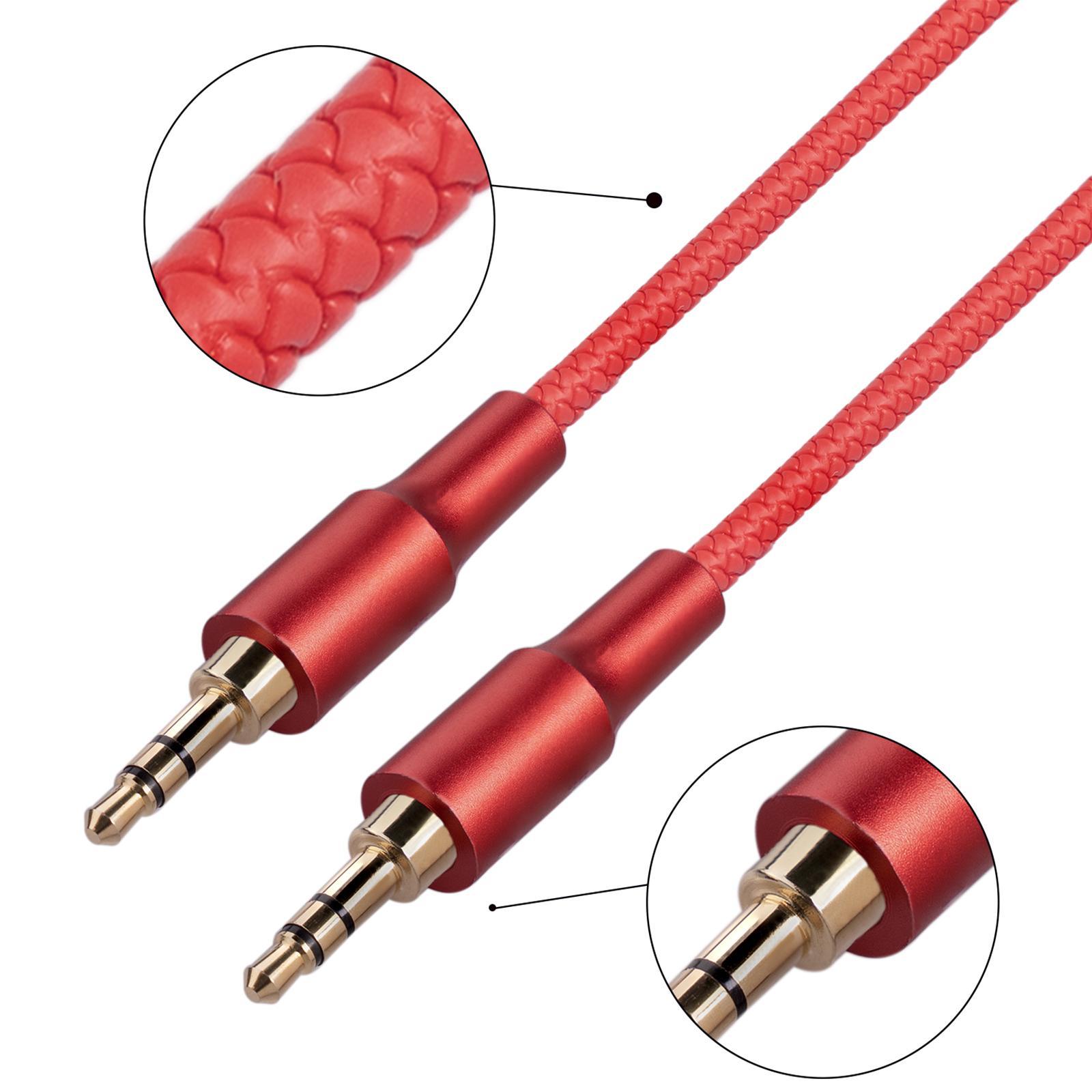 AUX Cable 3.5mm HiFi Male Speaker Line Auxiliary Cable for Computer Stereo Audio Cable