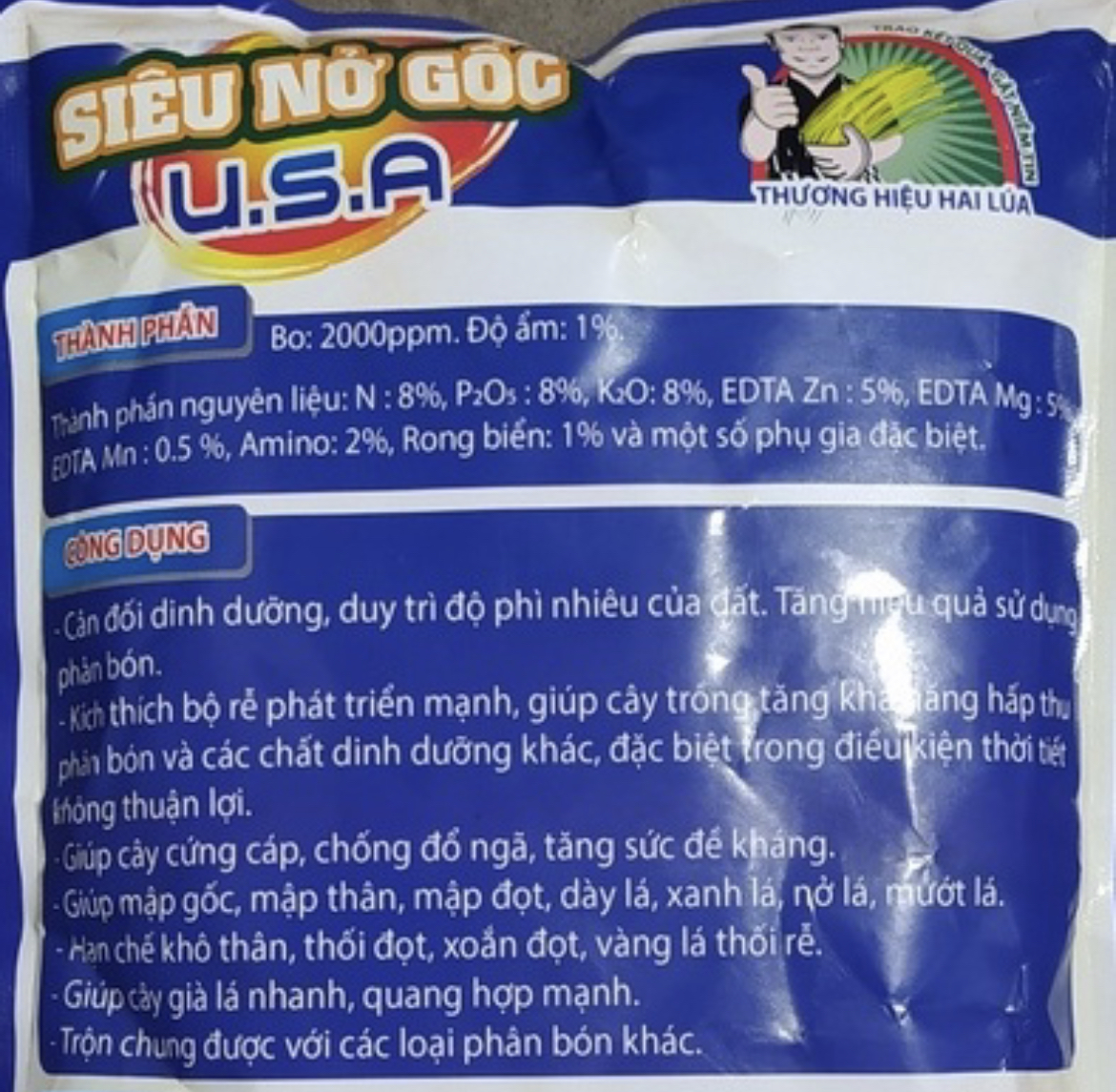 Siêu Nở Gốc USA (1kg), Phân Bón Chuyên Hoa Kiểng, Cây Giống