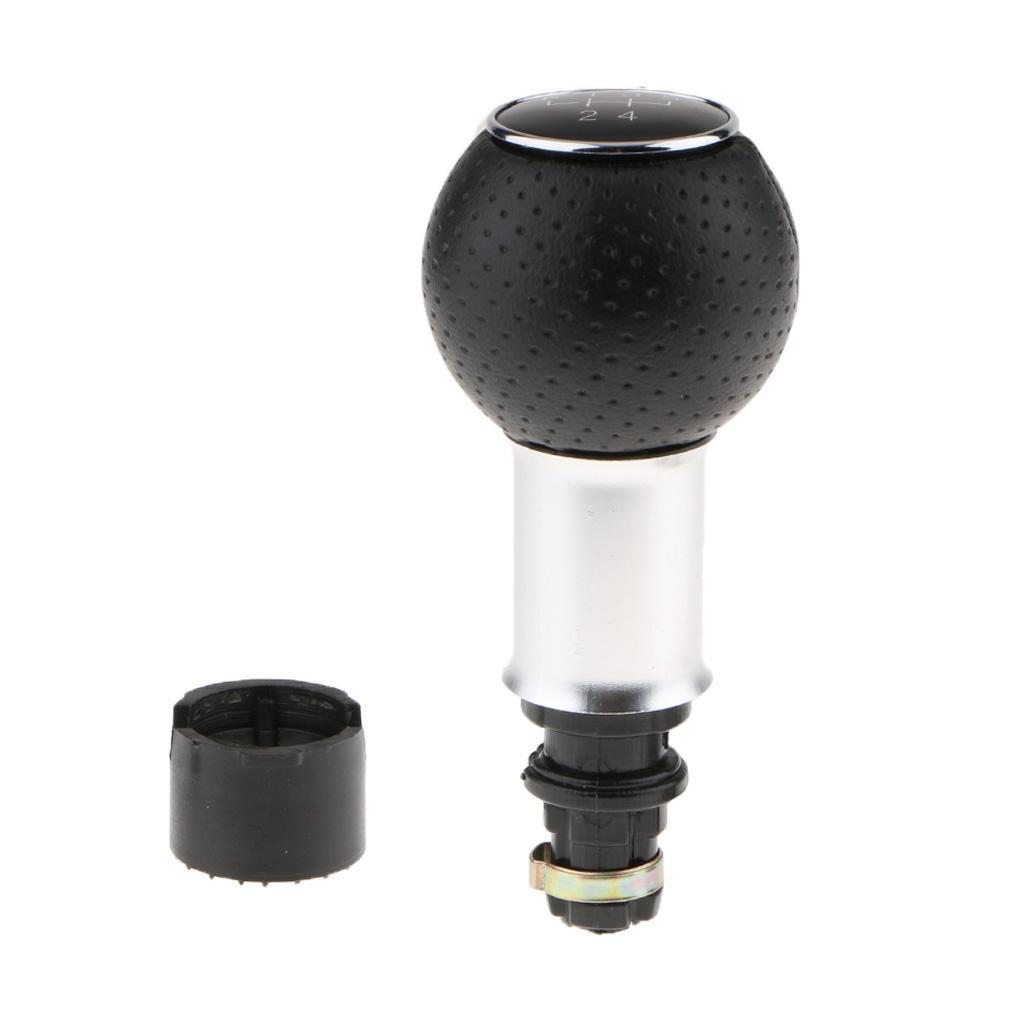 2X   Knob Head Handball Lever 5- Handle Gear Knob in Black