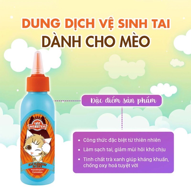 VỆ SINH TAI MÈO petprince